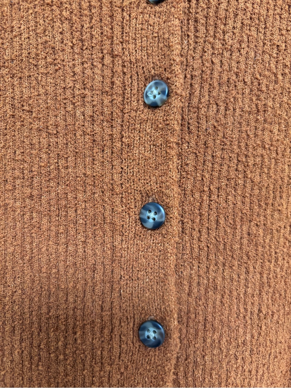Madewell Rust Knit Button-Front Tank Top - Picture 3 of 4